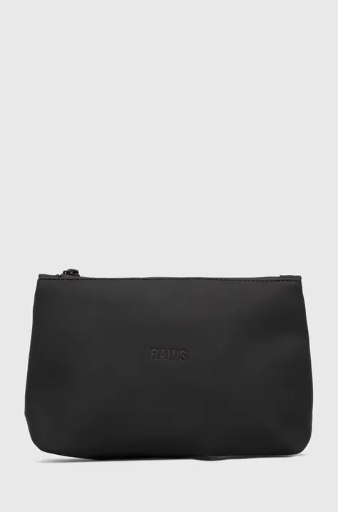 Kozmetična torbica Rains črna barva
