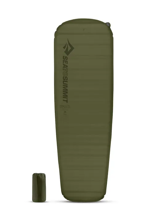 Самонадувний килимок Sea To Summit Camp Plus SI 198 x 64 cm колір зелений 198 x 64cm