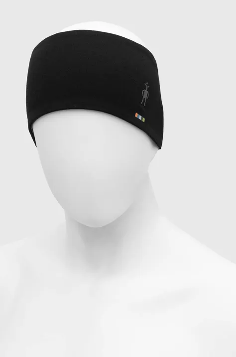 Smartwool opaska na głowę dwustronna Thermal Merino Reversible kolor czarny