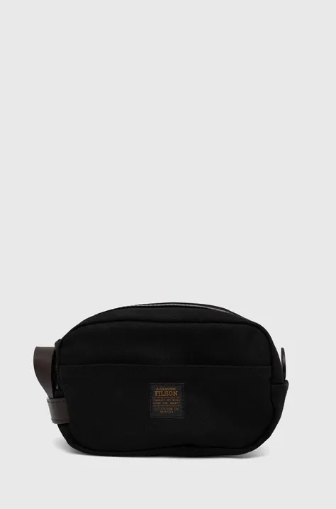 Kozmetička torbica Filson Travel Kit boja: crna, FMBAG0067