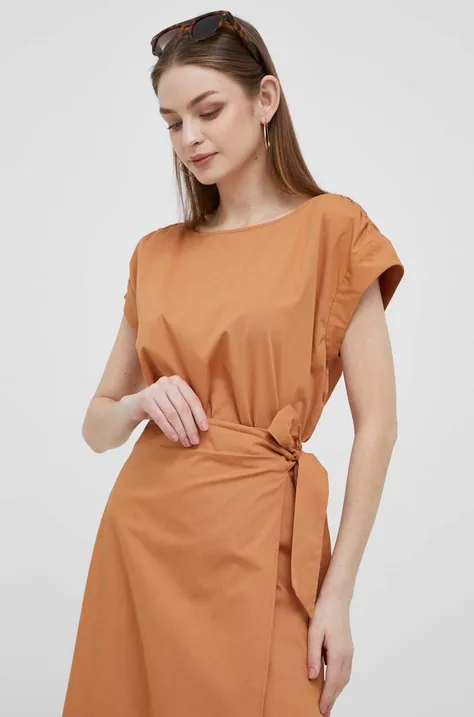 Блузка Dkny жіноча колір коричневий однотонна