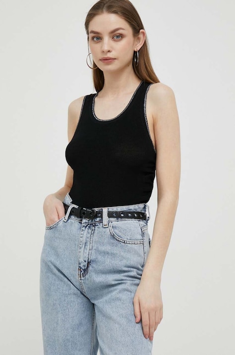 Top DKNY χρώμα: μαύρο