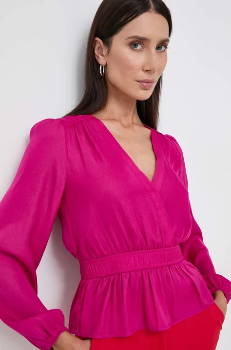 Блуза Morgan в розово с изчистен дизайн