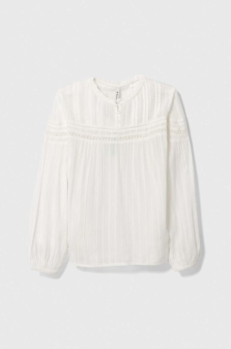 Дитяча блузка Pepe Jeans колір білий