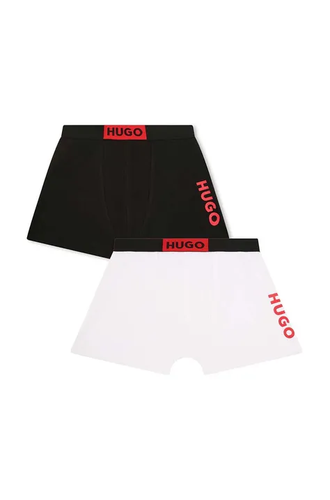 HUGO bokserki dziecięce 2-pack kolor czarny