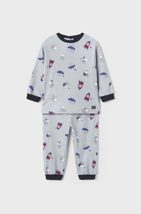 Pižama za dojenčka Mayoral siva barva