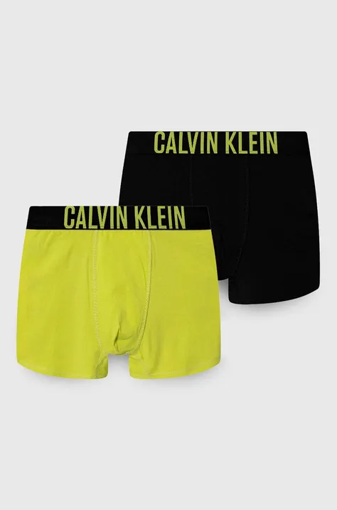 Calvin Klein Underwear bokserki dziecięce 2-pack kolor zielony