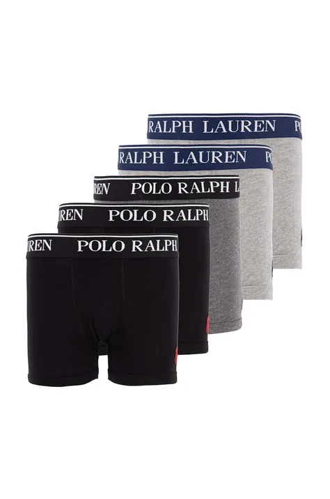 Дитячі боксери Polo Ralph Lauren 5-pack колір сірий
