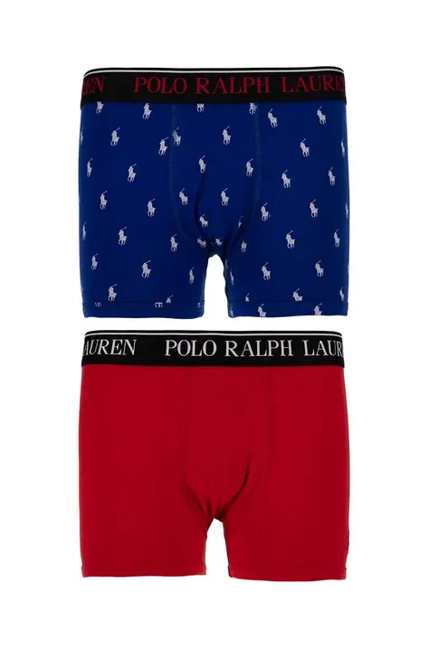 Detské boxerky Polo Ralph Lauren 2-pak tmavomodrá farba