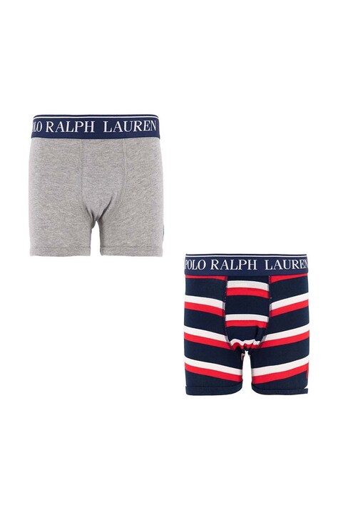 Polo Ralph Lauren bokserki dziecięce 2-pack kolor szary