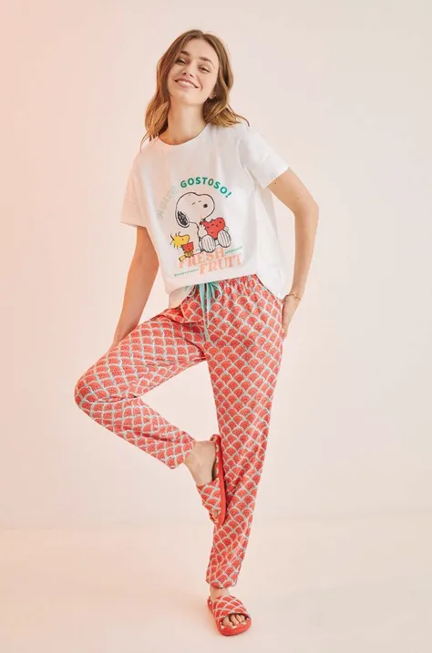 women'secret pijamale de bumbac Snoopy