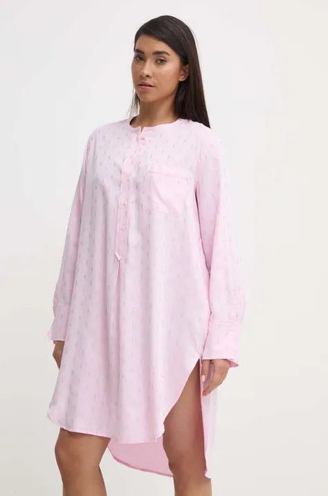 Ночная рубашка Polo Ralph Lauren женская цвет розовый