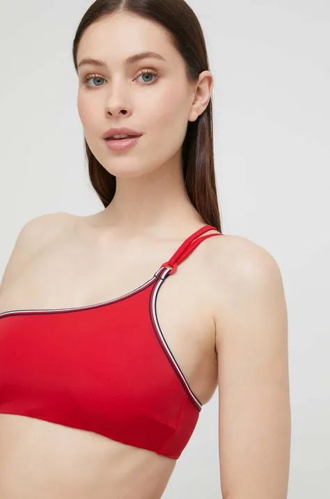 Bikini top Tommy Hilfiger χρώμα: κόκκινο