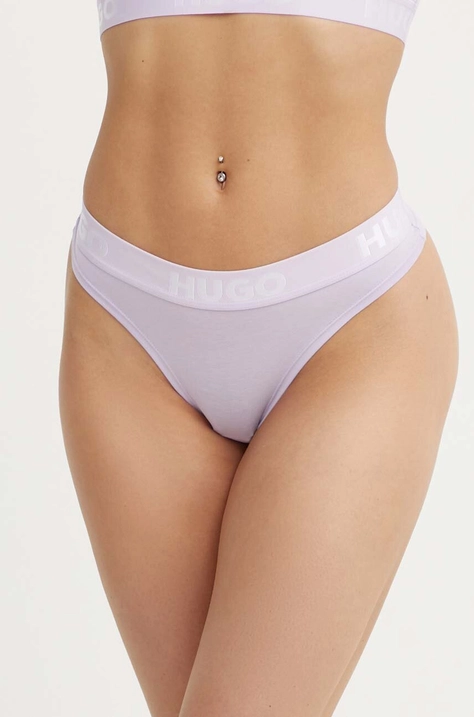 HUGO tanga culoarea violet