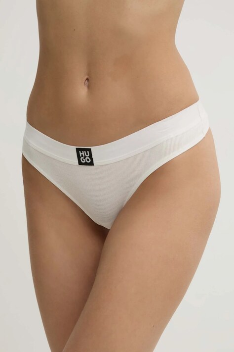 Tanga HUGO černá barva, 50496809