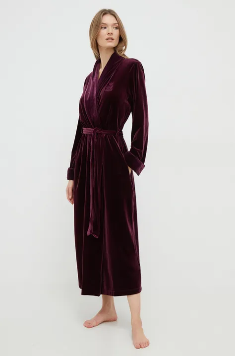 Lauren Ralph Lauren szlafrok kolor fioletowy