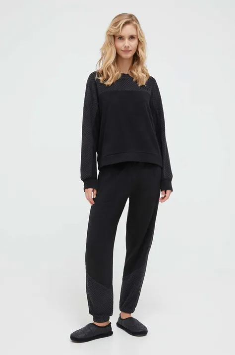Πιτζάμα DKNY χρώμα: μαύρο