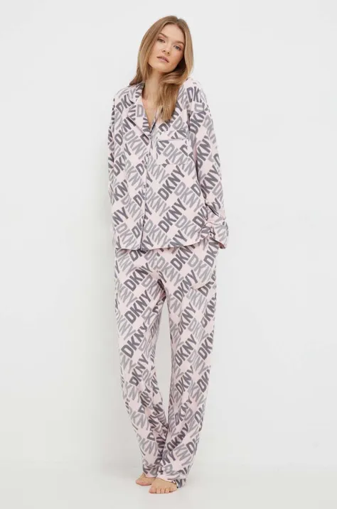 Pidžama Dkny za žene, boja: ružičasta