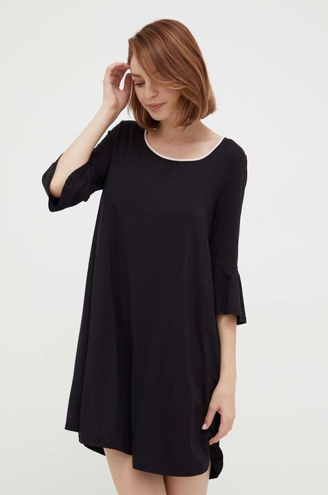 Kate Spade camasa de noapte femei, culoarea negru