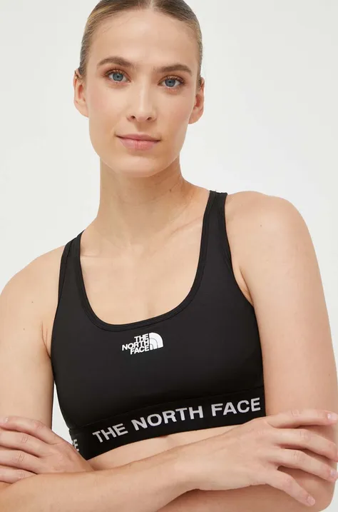 Športová podprsenka The North Face Tech čierna farba