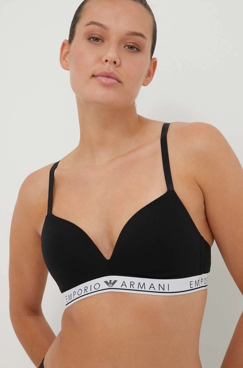 Grudnjak Emporio Armani Underwear boja: crna, melanž