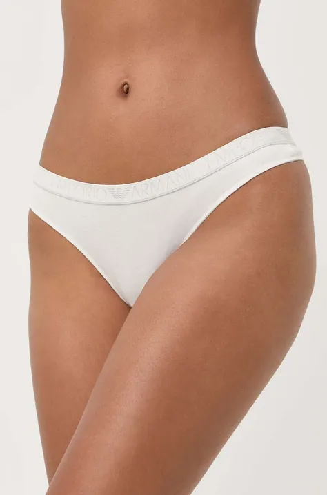 Tanga Emporio Armani Underwear 2-pack béžová barva