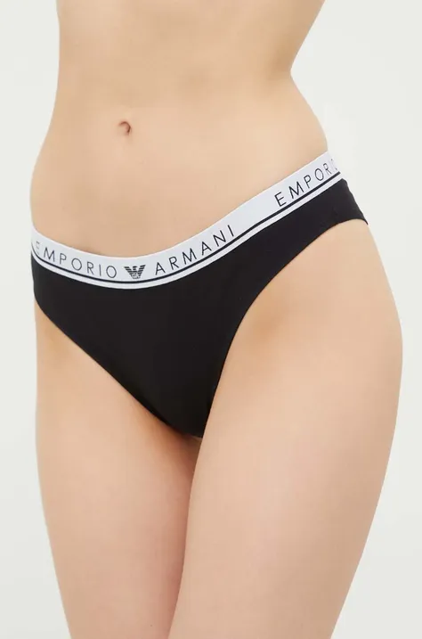 Nohavičky Emporio Armani Underwear 2-pak čierna farba