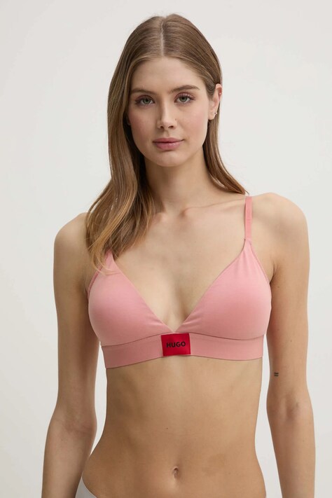Сутиен HUGO в оранжево с изчистен дизайн 50503098