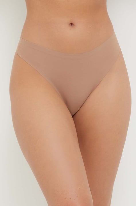 Chantelle figi Soft Stretch kolor brązowy
