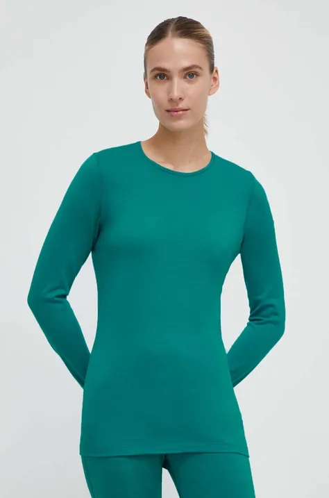 Λειτουργικό μακρυμάνικο πουκάμισο Icebreaker 200 Oasis χρώμα: πράσινο