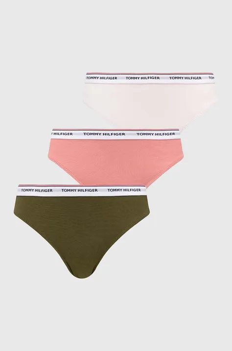 Σλιπ Tommy Hilfiger 3-pack χρώμα: ροζ