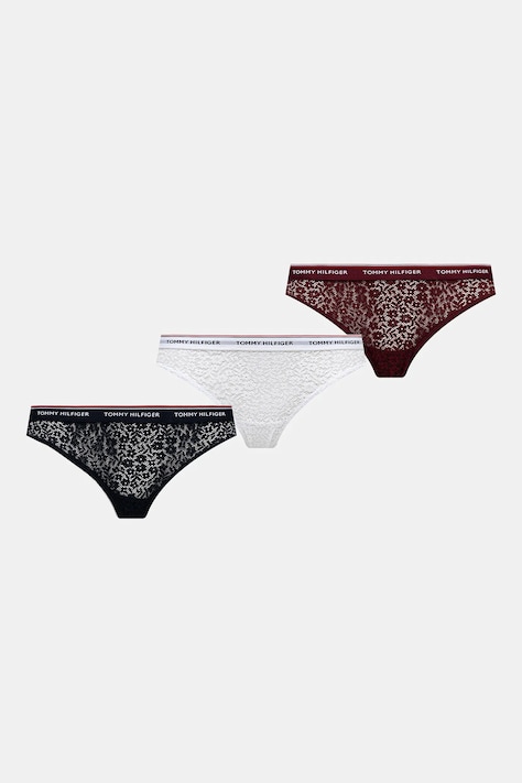 Tommy Hilfiger figi 3-pack kolor czarny z koronki UW0UW04897