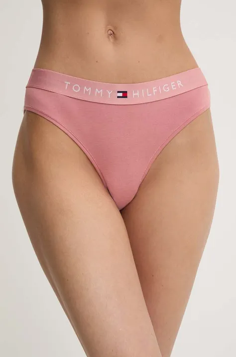 Nohavičky Tommy Hilfiger ružová farba, UW0UW04145