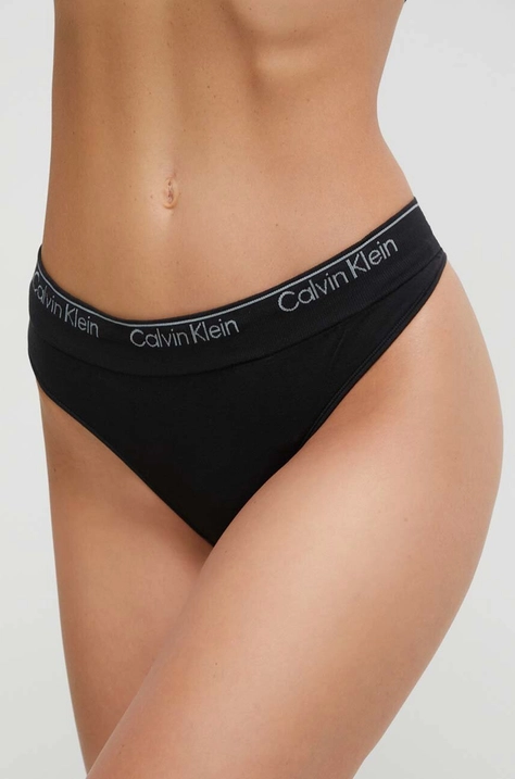 Tangice Calvin Klein Underwear črna barva