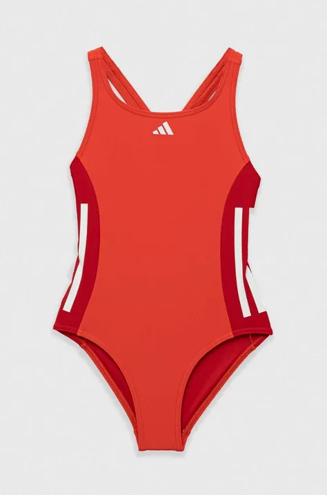Dječji jednodijelni kupaći kostim adidas Performance boja: crvena