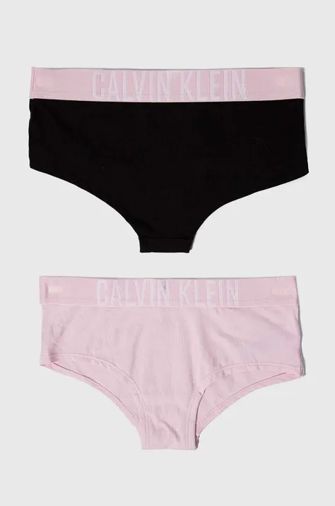 Παιδικά εσώρουχα Calvin Klein Underwear 2-pack χρώμα: ροζ