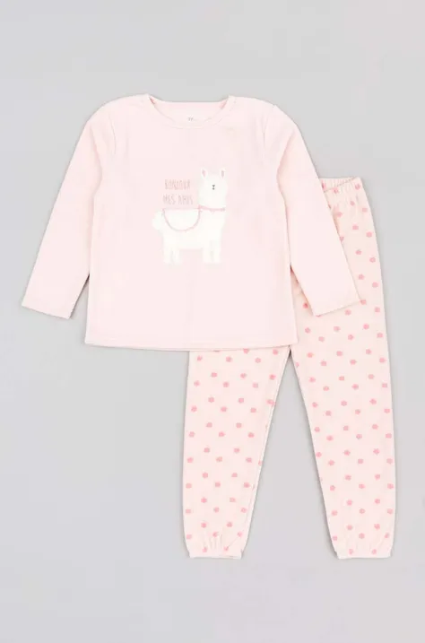 Παιδική πιτζάμα zippy χρώμα: ροζ