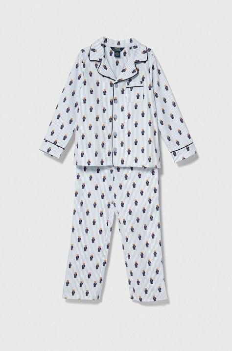 Dječja pamučna pidžama Polo Ralph Lauren s uzorkom