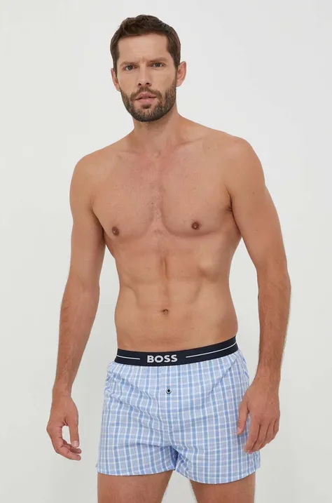 BOSS pamut boxeralsó 3 db