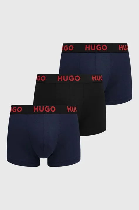 HUGO bokserki 3-pack męskie kolor granatowy