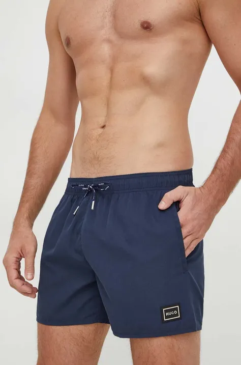 Kratke hlače za kupanje HUGO boja: tamno plava