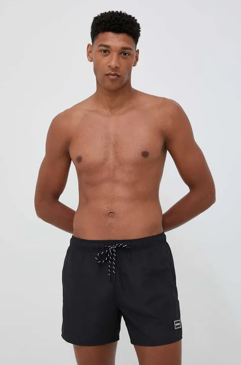 Kratke hlače za kupanje HUGO boja: crna