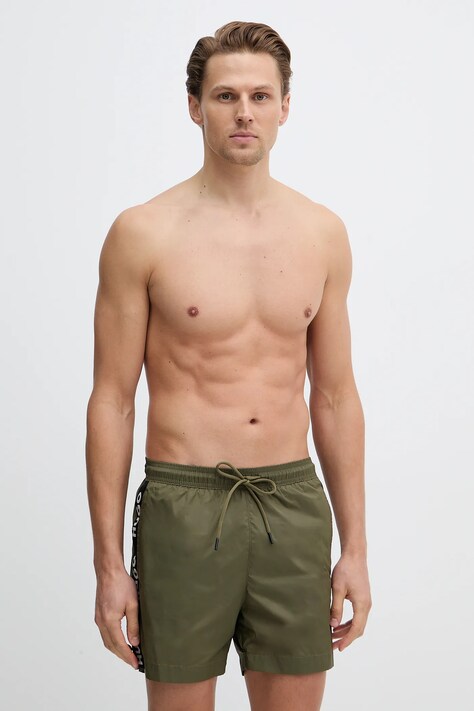 HUGO szorty kąpielowe kolor zielony