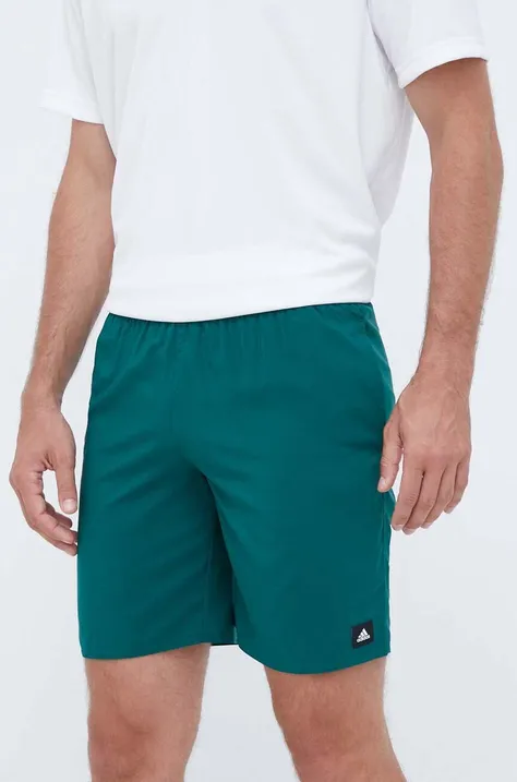 Kopalne kratke hlače adidas Performance Solid CLX zelena barva