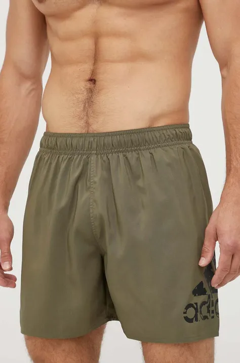 Kratke hlače za kupanje adidas Performance boja: zelena
