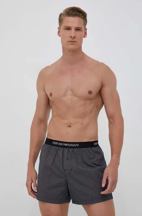 Boxerky Emporio Armani Underwear pánske, čierna farba