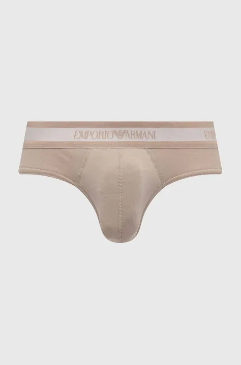 Emporio Armani Underwear slipy męskie kolor beżowy