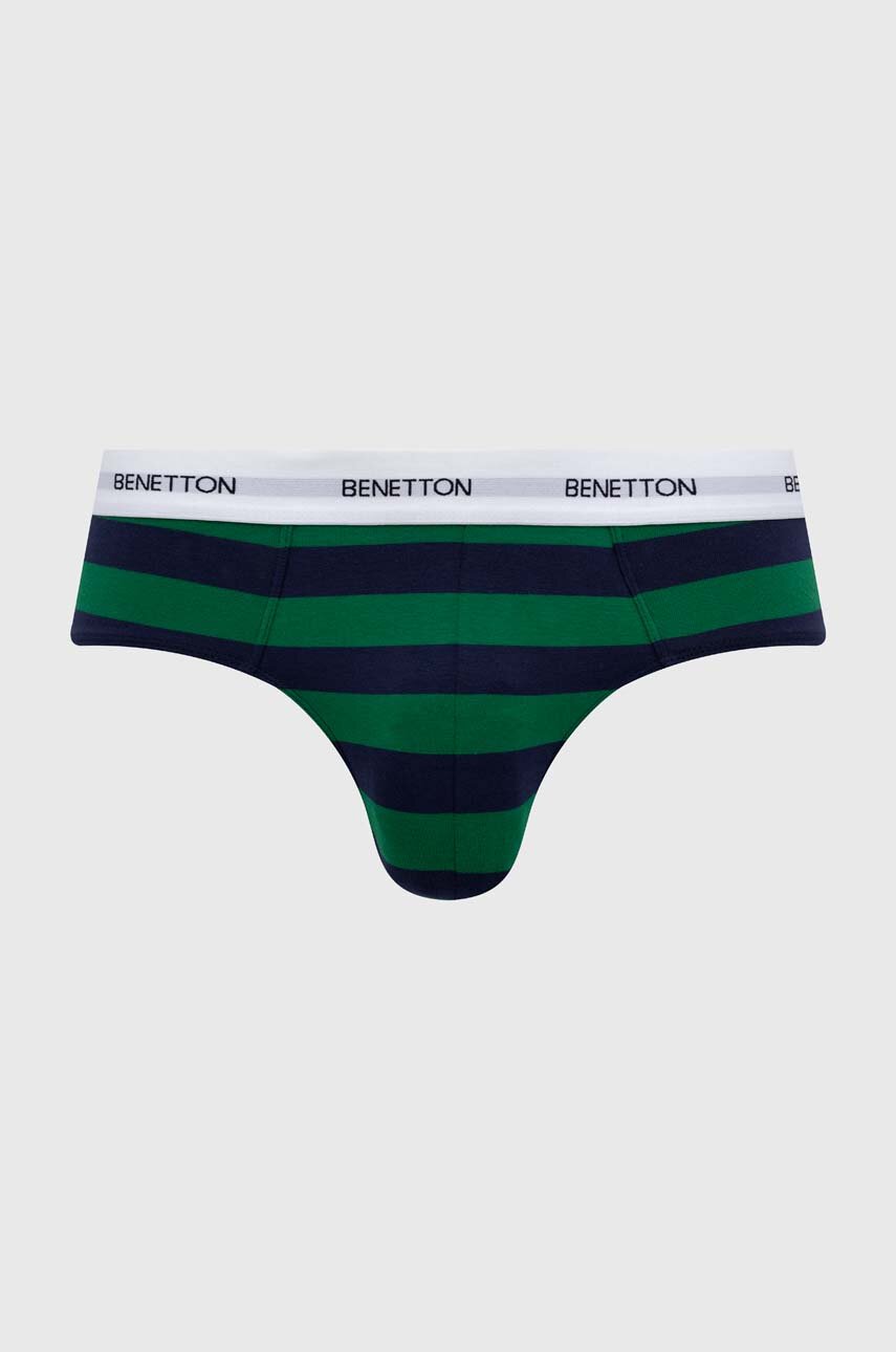 United Colors of Benetton slipy męskie kolor zielony