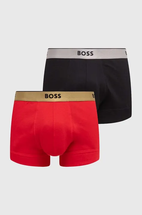 Βαμβακερό σλιπ BOSS 2-pack χρώμα: κόκκινο