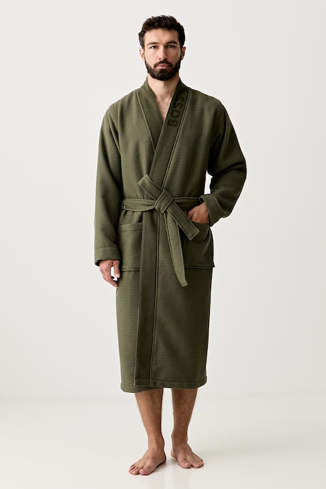 BOSS Waffle Kimono zelen 50469787